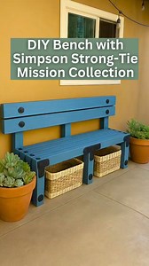 Today I built a Mission Style Storage Bench using Simpson Strong-Tie’s Outdoor Accents Mission Collection. 💪 This collection is usually seen used for pergolas, but worked perfectly for this bench. The perfect accent for my front porch. If you could build a custom piece of outdoor furniture for your space, what would it be? A bench, a table, a pergola? #DIYFurniture #DIYHomeProjects #SimpsonStrongTie | Sara Bendrick