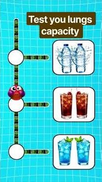 Which Drink Will You Choose? 🥤💦 | Test your lungs capacity #shorts