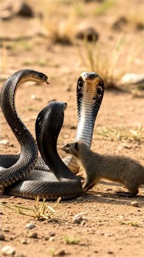 3 To 1 Cobra Vs Mongoose Fight #DreamScreenAI#1million #birdofprey #100k #powerbirds #winwing #1k