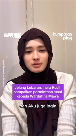 Inara Rusli mengunggah video permintaan maaf melalui akun Instagram pribadinya. Selain kepada Insanul Fahmi dan Wardatina Mawa, Inara juga meminta maaf kepada keluarga besarnya. 📸: Dok. Instagram @mommy_starla 📝: happening | update | entertainment | svt | R041 | R082 | E082 | E041 #inararusli #insanulfahmi #wardatinamawa