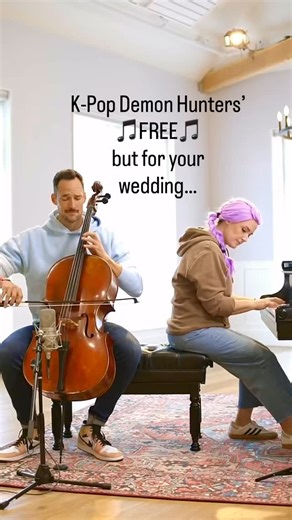 25K views · 117 reactions | You guys loved our version of Golden for a wedding and lots of you requested a version of Free…hope you like it! Link in bio for the full video on YouTube. 殺 #free #kpopdemonhunters #cello #piano #weddingmusic #netflix @kpopdemonhuntersnetflix #kpop #bridgerton | Brooklyn Duo | Facebook