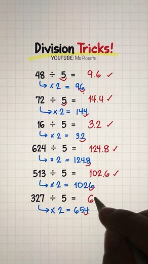 The EASIEST Trick to Divide Any Number by 5! 🤯 | Math Love