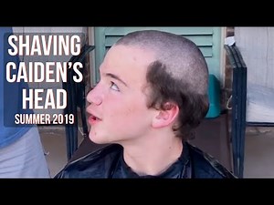 Caiden's Final Head Shave Summer 2019