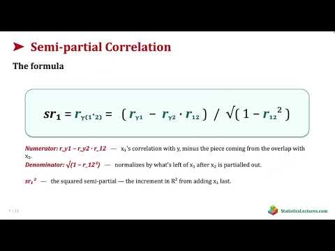 Semi-partial Correlation