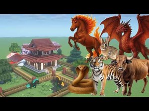 How To Make a Horse, Snake, Dragon, Rabbit, Tiger, and Ox Farm in Minecraft PE