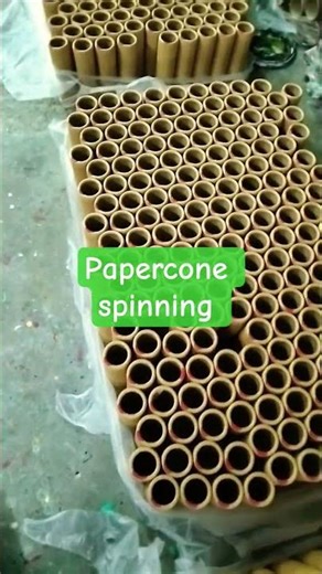 Papercone spinning #machine #textile
