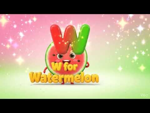 W for Watermelon | ABC Learning for Kids | Alphabet Video