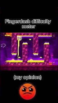 Fingerdash difficulty meter #gd #fingerdash #geometrydash #gdlevels