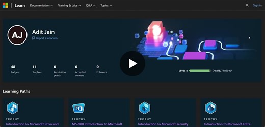 #microsoftlearn #microsoftcertified #ai900 #azureai #cloudcomputing #continuouslearning #ai | Adit Jain