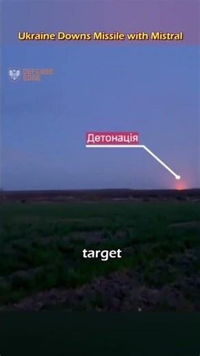 Ukrainian Mistral System Destroys Russian Cruise Missile Mid-Air