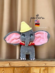 Elephant Crochet Pattern. Amigurumi Elephant Pattern. Crochet Plushie Pattern. Crochet Animal Pattern. Stuffed Animal Pattern. DIY Elephant - Etsy
