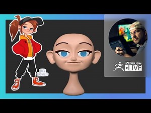 Cartoon Female 2D Concept to 3D - Shane Olson & Luigi Lucarelli - ZBrush 2021.7