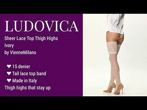 Tall Lace Top Bridal Stockings That Stay Up Without a Garter Belt