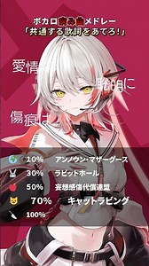 【ボカロ病み曲メドレーの中の共通する歌詞を当てろ！#新人vtuber #shorts