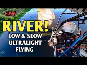 River Run in a Quicksilver Ultralight Airplane. C296