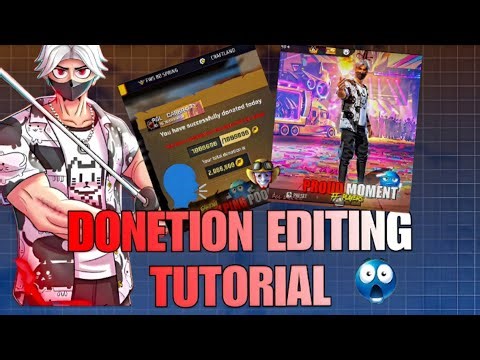 DONETION POOR FAMILY 😱EDITING TUTORIAL STEP-BY-STEP 👍LIKE @CampJodff AND @NDT_FF11 🔥