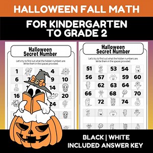 Halloween Math Worksheet | Missing Numbers 1-100 - Etsy