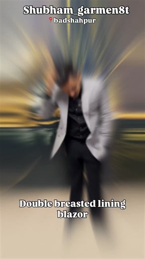Shubham garments on Instagram: "Double breasted lining blazor @shubham_garmen8t Cont-9871411745 #viral #trendingreels #instagram #instagood #shubham_garmen8t"