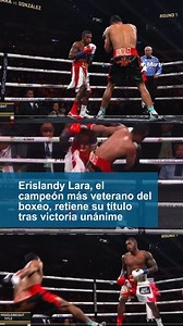 🔗Los detalles en el link en los comentarios👇 🏆Erislandy Lara, a sus 42 años, venció por unanimidad al venezolano Johan González, reteniendo el título de peso mediano de la AMB en San Antonio, Texas. 👉En la misma cartelera, Frank “El Fantasma” Martin noqueó brutalmente al cubano Rancés Barthelemy en el cuarto asalto, posiblemente marcando el retiro del boxeador de 40 años. | Martí Noticias