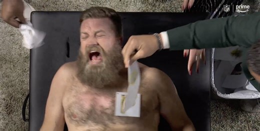 Ryan Fitzpatrick got his chest waxed on TNF postgame