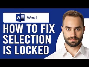 How To Fix Microsoft Word Selection Is Locked (How To Solve "Selection Is Locked" Error In Word)