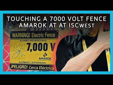 Touching a 7000 Volt Electric Fence (Amarok at ISC West)