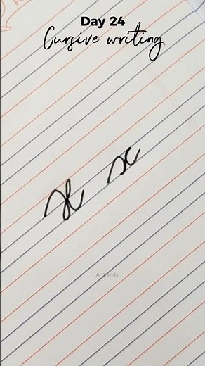 Learn to write cursive handwriting capital & small letter X | How to write alphabet for beginners 😱