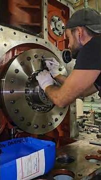 Overhauling and crankshaft replacement of Himsen 21.32 engine. #marineengineer #marinediesel #seaman