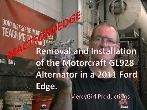 Ford Edge alternator removal and installation 2007 thru 2014