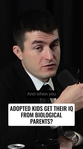 Adopted kids get their IQ from biological parents? ⁣ ⁣ Dr. Haier reveals the correlation of the IQ scores of the adopted children, their biological parents, and their adoptive parents.⁣ ⁣ Link to full podcast: https://youtu.be/hppbxV9C63g?si=1gcFHG_-cf27jC1p ⁣ #iq #iqtest #iqtestonline | RIOT IQ