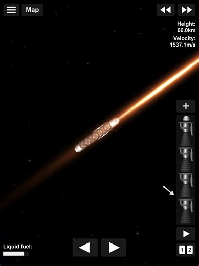 Testing an Alien Battleship design I made(BP for launcher and ship in the comments)