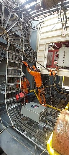 Rope Access rigging operations