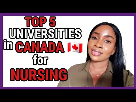 TOP 5 Universities in CANADA 🇨🇦 to Study NURSING as an INTERNATIONAL STUDENT #NursingSchoolCanada