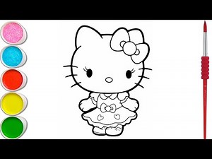How to Draw a Hello Kitty || Hello Kitty Drawing Easy || Drawing For Kids