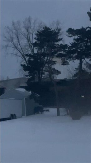 CSX local in the snow￼￼