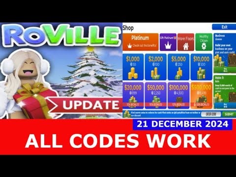 *ALL CODES WORK* [CHRISTMAS!] RoVille ROBLOX | DECEMBER 21, 2024