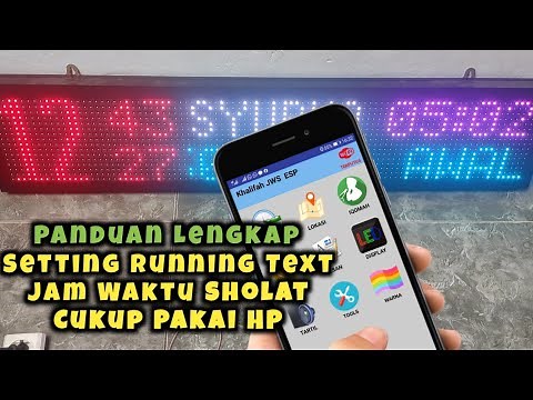 How to Set Prayer Times Using Your Cell Phone | JWS Khalifah Digital Clock Running Text