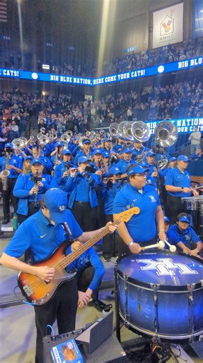 Hometown Wireless Elizabethtown Kentucky Wildcats pep band gets Rupp Arena cranked up before the game against Georgetown | KySports.TV