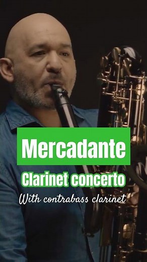 😎Mercadante Clarinet concerto with contrabass clarinet (Eppelsheim). Marco Mazzini