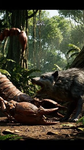 Wolf vs Scorpion, Deadly Battle in the Forest