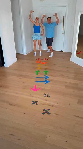 1.9M views · 49K reactions | DANCE HOPSCOTCH Challenge! 勺 @jasmin.arndtt x @james.ewens #couple #dance #viral #trend #reels | Jasmin and James | Facebook