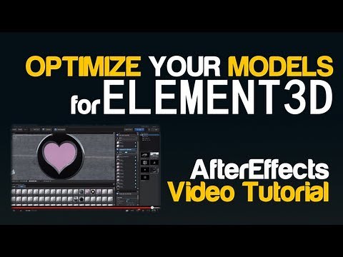 Tutorial Optimize your 3d Models for Element