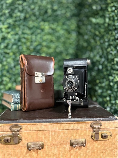 Vintage Kodak Rainbow Hawkeye No. 2 Model C Folding Camera W/ Original Leather Case - Etsy