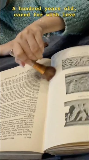 Restoring a century-old story one page at a time 📖|#shortsviral #restoration|@AmrithaJeganath