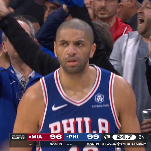 Batum's sharpshooting prowess ignites the Sixers' victory over the Heat, securing their #7 seed in the East! 20 PTS | 5 REB | 6 3PM | NBA