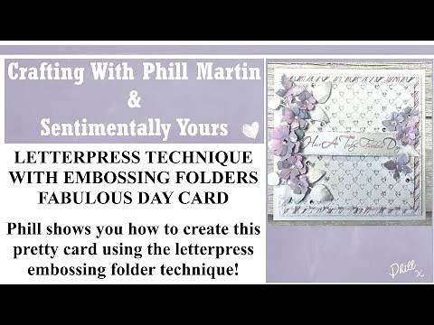How To - Letterpress Technique With Embossing Folders