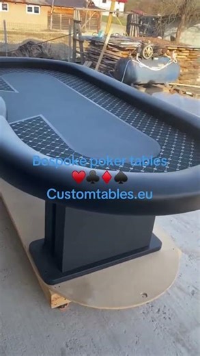 Poker table with high arm rest custom made for our customer in London! www.customtables.eu #casino