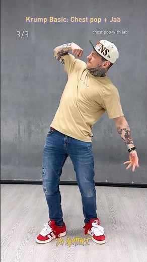 Krump basic TUTORIAL - Chest pop with Jab | Dance tips lesson 1 #krump