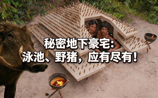 [中配]秘密地下豪宅：泳池、野猪，应有尽有！ - Survival Builder