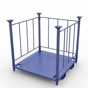 [Hot Item] Heavy Duty Customize Stackable Double Folding Stack Pallet Rack Frame for Storage